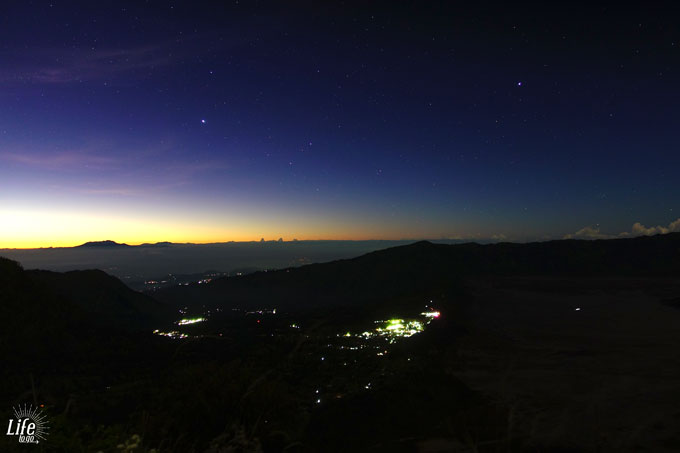 Bromo Himmel und Sterne