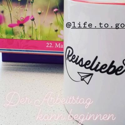 Reiseliebe Tasse Life to go